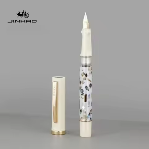 JINHAO 58 Scrimshaw Fountain Pen Colorful F EF Ink Pen High Quality Calligraphy Pen Stationery Schoo