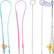 HILDAR Sewing Loop Kit, Metal Red Loop Turner Hook, Long Loop Turner Tool Sliver Blue plastics Metal