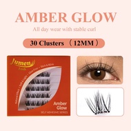 READY STOCK[10s Instant Wear] Bulu mata  Lumen Lash | Free Tweezer # Self Adhesive Series Glue Free 