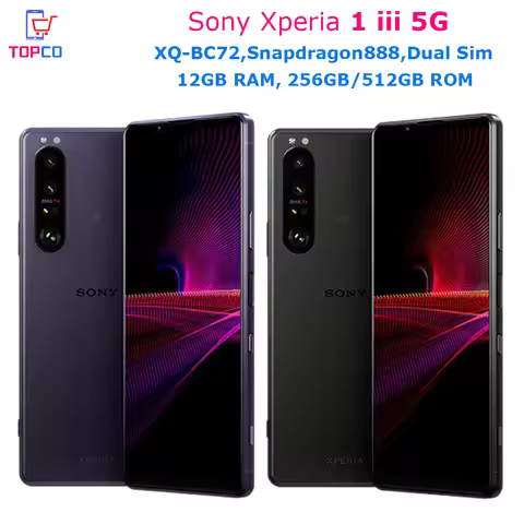 Sony Xperia 1 iii 5G XQ-BC72 256GB/512GB 6.5" Snapdragon 888 Octa Core Triple 12MP Dual Sim 12GB RAM