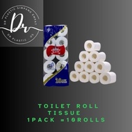 KBM 10 Roll 4 PLY Toilet Roll Toilet Paper Toilet Tissue