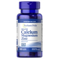 Viên uống canxi tăng chiều cao xương răng chắc khỏe Calcium Magnesium Zinc Puritans Pride 250 viên-
