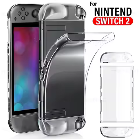 TPU+PC Glitter Protective Case for Nintendo Switch 2 Console Shockproof Protector Split Cover Shell 