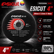 ESICUT 4'' Cutting Disc 105 X2.5 X16mm Stainless Steel Metal Mata Potong Besi