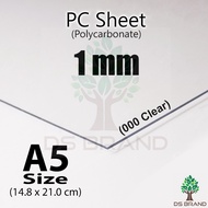 [ PC Sheet ] 1 mm A5 PC Sheet Polycarbonate Sheet