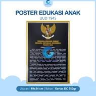 Poster Medium Anak Belajar Teks Pembukaan Undang-Undang Dasar 1945