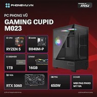 PC PV Gaming Cupid M023 (AMD Ryzen 5 7500F/ GeForce RTX 5060/ 1 x 16GB/ 1TB SSD/ Free DOS)
