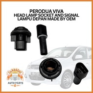 PERODUA VIVA  HEAD LAMP SOCKET AND SIGNAL  LAMPU DEPAN MADE BY OEM