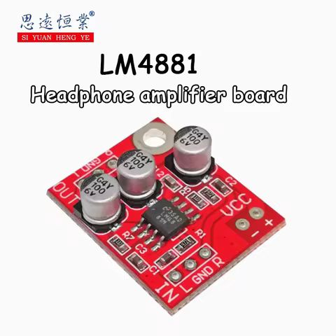 1pcs LM4881 headphone amplifier board amplification module can be used as a preamplifier for power a