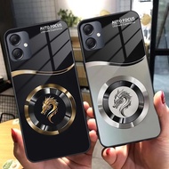 Samsung A04 / A04S / A04e Case Luxurious, elegant tempered glass,FOCUS DRAGON