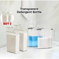 Laundry Detergent Dispenser Transparent Bottle Liquid Laundry Soap Container Fabric Softener Dispenser Botol Dobi