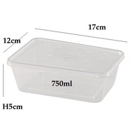 750 Rectangular Disposable Container (750ML)-250pcs/cartoon