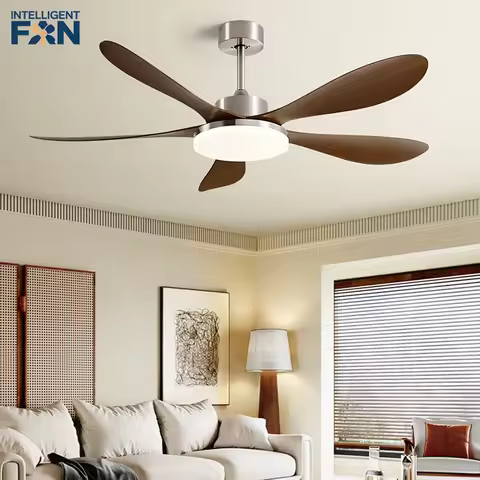 40/46/56inch 5 Blade DC Motor Ceiling Fan with Light and Remote Control for Living Room/Bed Room/Off