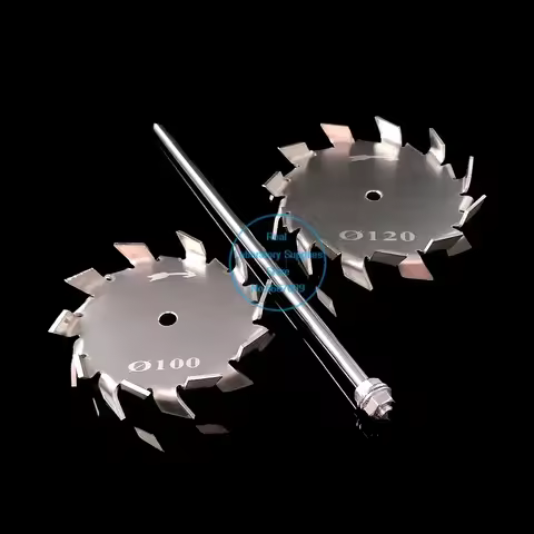 1piece Laboratory 3cm To 15cm 304 Stainless Steel Dispersing Disk, Round Sawtooth Type Stirring Padd