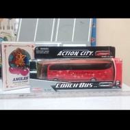 Diecast Bus Mainan Bus Realtoy Action City Coach Bus box diecast jadul