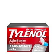 Tylenol Extra Strength Acetaminophen Rapid Release Gels, Extra Strength Pain Reliever & Fever Reduce