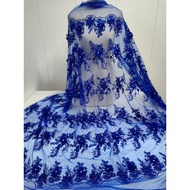 DIY 3D Beaded Applique Soft Lace Mesh Fabric