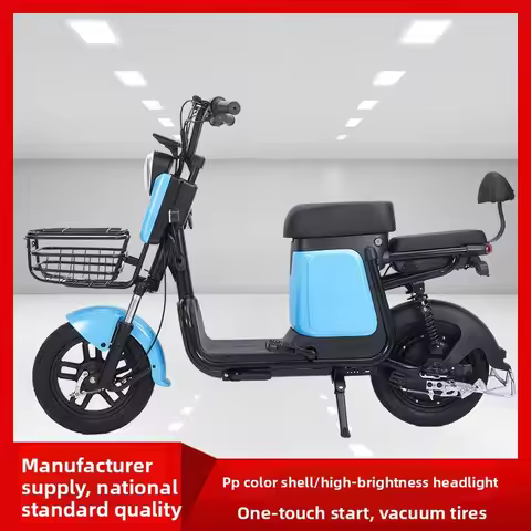 48V Lightweight Electric Bicycle - 3C Certified (Lithium-Ion/Lead-Acid) for Adult Commuting & Food D