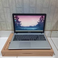 Laptop Asus X4550DA Amd A8-5550M Amd Radeon Hd 8650G Ram 4Gb Hdd 500Gb Gaming Editing Ok Lengkap
