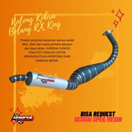 Murah Knalpot Racing Kolong Kobra Belang Rx King Rx Spesial Suara Tenaga Jos Bahan Tebal Harga Grosi