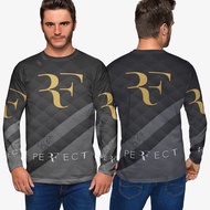 Roger Federer RF Men's T-Shirt Polyester Jersey Casual Style Fashionable Unisex Tees