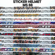 MS 88 STICKER HELMET PELEKAT ( STICKER HELMET CUSTOM MS 88 ) WATERPROOF PROTECT ( READY STOCK )