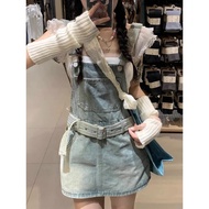 Beige Overalls Dress