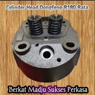R180 RATA CYLINDER HEAD Y DEKSEL KOMPLIT MESIN DIESEL PENGERAK 8PK 8HP R 180 DONG FENG