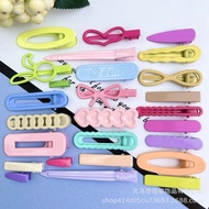 Macaron Duckbill Clip Candy Color Seamless Hair Clip Bottom Holder Cute Hair Accessories Side Clip M