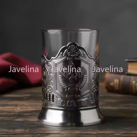 OZON Hot Sale Russian CCCP Emblem Cup Mat Cup Holder Craftsmanship Tea Cup Collection Gift