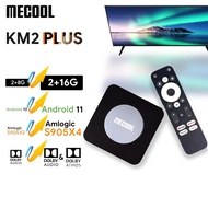 Kotak Atv Mecool Km2 Plus 4k Amlogic S905x4 Android 11 Terbaharu Google Disahkan 2gb 16gb Sokongan 4