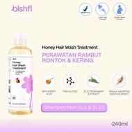 SAMPO BLSHFL HONEY Hair Wash Treatment Shampoo | Blishful Shampoo Non SLS & SLES – Honey Shampoo for