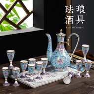 Wine Set Jingdezhen Wine Set Wine Glass Wine Bottle Gift Box Enamel Color Highball Glass Shot glass