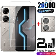 Itelp65 2024 2in1 9H Full Cover Screen Tempered Glass For itel P65 P55 P 65 P 55 itelP55 A666L P661N