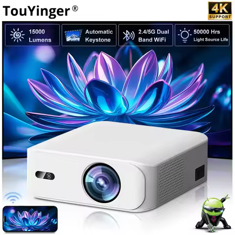 Touyinger L9 Portable Mini Projector FHD 1080P Full HD Beam 4K Video WiFi Movie Home Theater