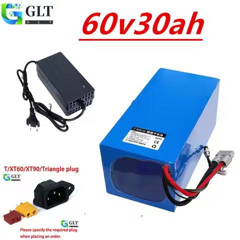 60V 30Ah Lifepo4 Battery Pack 16S6P 21700 1000-2500W High Power Electric Vehicle Scooter Motorcycle 