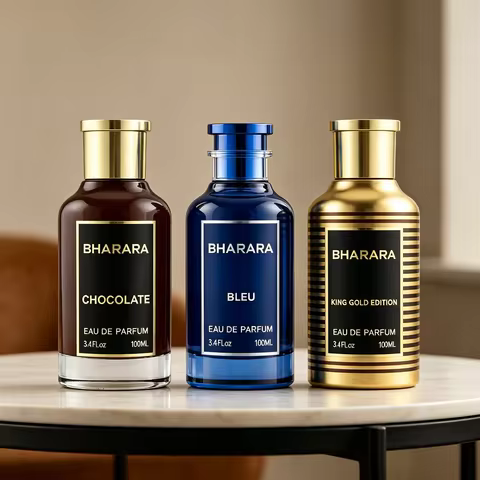 Bharara Unisex Eau De Parfum 3.4 Fl Oz 100ml - 5 Scents Long Lasting Fragrance Suitable for Various 