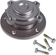 AUQDD 513254 Front Wheel Hub and Bearing Assembly Compatible With B-M-W 08-13 128i 135i,06-11 323i,0