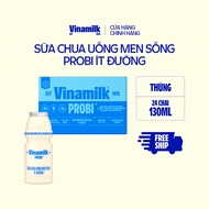 [CHỈ GIAO TRONG BÁN KÍNH 15KM] Thùng Sữa chua uống Probi Ít Đường chai 130ml -24 chai/Thùng Yogurt