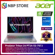 Acer Predator Triton 14 PT14-51-767J 14" WQXGA 165Hz Gaming Laptop ( I7-13700H, 16GB, 1TB SSD, RTX40