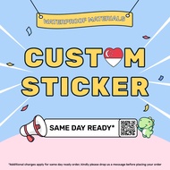 🇸🇬 SG 🇸🇬 CUSTOM STICKER LABEL PRINTING LOGO PERSONALISED STICKERS CUSTOMISED (PREMIUM MATERIAL)