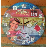 VINTAGE WALL CLOCK WOODEN WALL CLOCK RETRO WALL CLOCK UNIQUE/ CLOCK CUSTOM CLOCK