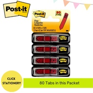 3M 684-RDSH Post it Stick Tabs Flags Sign Here Red Colour For Important Documents Legal Tenancies (P