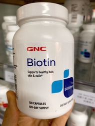 GNC 美國GNC Biotin生物素 5000微克（支持頭髮·皮膚·指甲健康）120粒 | Biotin 5000mg supports Hair, Skin & Nails 120 capsule
