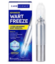 Care Science Wart Remover Freeze, 8 Applications | 1-Step Cryogenic Wart Removal for Common Warts on