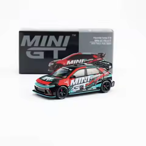 MINIGT 1098 1:64 Hyundai Ioniq 5 N "MINI GT RS-Q1T" 2025 Tokyo Auto Salon Diecast Car Model In Stock