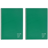 KOKUYO Soft Ring Notebook ME 50 Sheets 5mm Square A5 Pieman KME-SR931S5G x 2