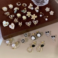 2024 New Earings for Women Set Drop Ear Cuff Clip on Earrings Hypoallergenic Fake Piercing Accessori