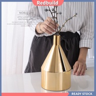 redbuild|  Ceramic Vase Elegant Design Tall Electroplate Gold Color Modern Simplicity Flower Vase for Home