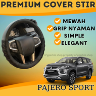 PREMIUM COVER STIR PAJERO SPORT SARUNG SETIR MOBIL KULIT PENUTUP PELINDUNG STIR WARNA POLOS SIMPLE M